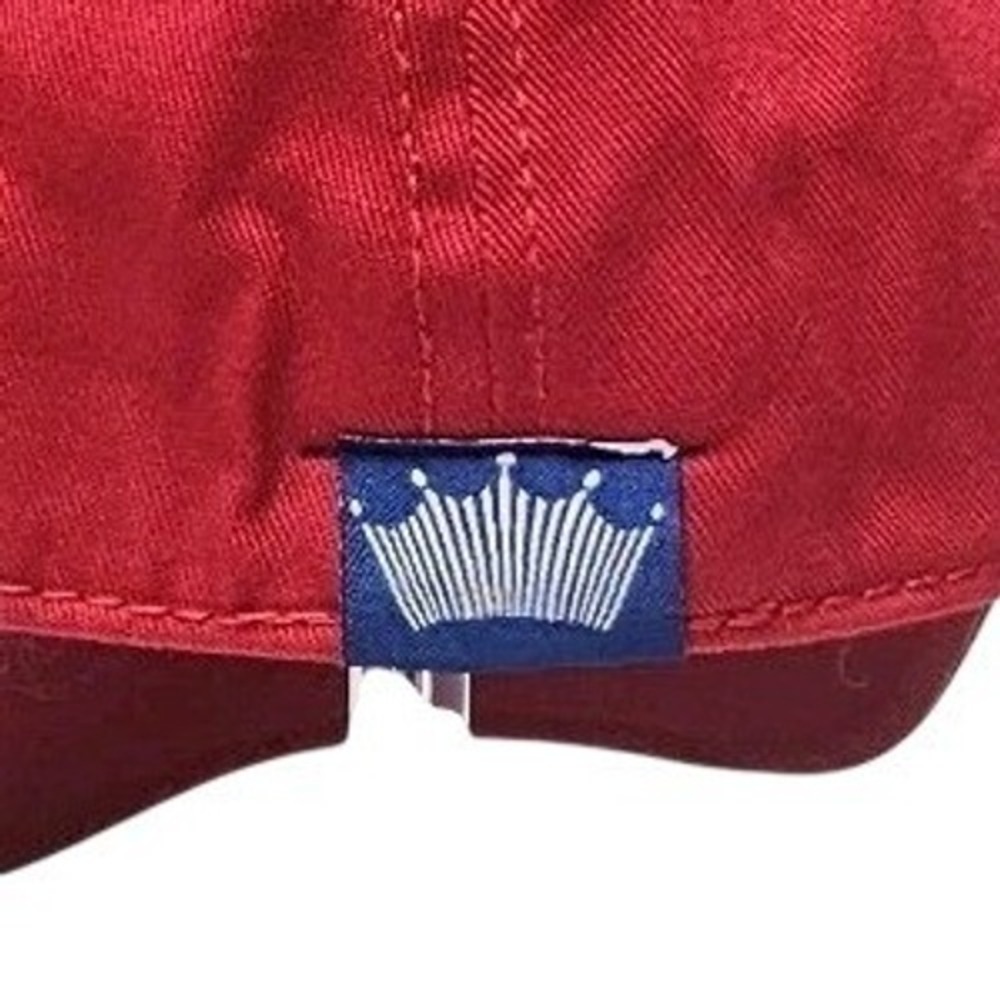 Budweiser King of Beers‎ Hat Red White Blue Cotton Spandex M/L Baseball Cap NEW - Picture 3 of 9